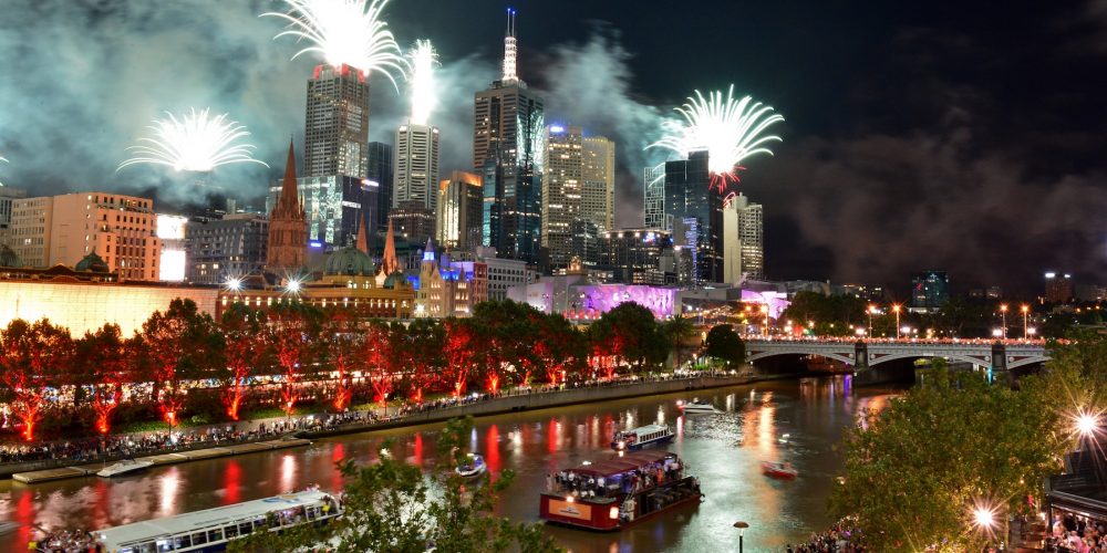 JANUARY 1, 2017: MELBOURNE, VIC. A view of the New Year's Eve fireworks looking from the Langham Hotel pooldeck in Melbourne, Victoria. (Photo by Stephen Harman / Newspix)
Contact Email: newspix@newsltd.com.au
Contact Web URL: www.newspix.com.au
Contact Email: newspix@newsltd.com.au